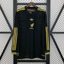Camisa México Gold-Black 2025/26 - Versão Torcedor Manga Comprida