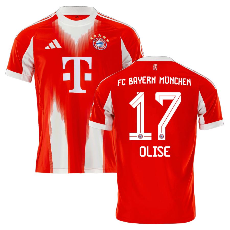 Camisa Bayern de Munique Titular 2025/26 - Olise #17 - PERSONALIZADA