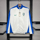 Jaqueta Corta Vento Brasil 1994 - Branco e Azul Retro