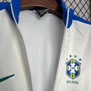 Jaqueta Corta Vento Brasil 1994 - Branco e Azul Retro