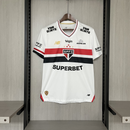 Camisa São Paulo Home + Patrocínios 25/26 - New Balance Versão Torcedor