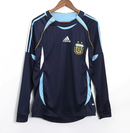 Camisa Argentina Copa do Mundo 2006/07 - Versão Retro Manga Comprida