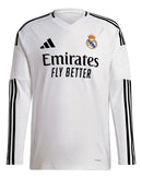 Camisa Real Madrid Home Manga comprida 24/25 - Adidas Torcedor Masculina