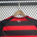 Kit Infantil Flamengo Home Manga Comprida 2025/26 - Adidas infantil