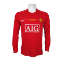 Camisa Manchester United Home 2007/08 - Versão Retro Manga Comprida