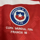 Camisa Chile Manga Longa Titular 1998 - Versão Retro