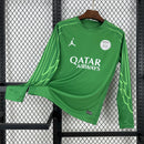 Camisa PSG Goleiro Verde Manga comprida 2025/26 - Versão Torcedor