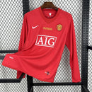 Camisa Manchester United Home 2007/08 - Versão Retro Manga Comprida