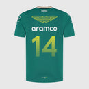Camisa Boss Marco Martini Aramco F1 Team 2024 Verde - Alonso 14