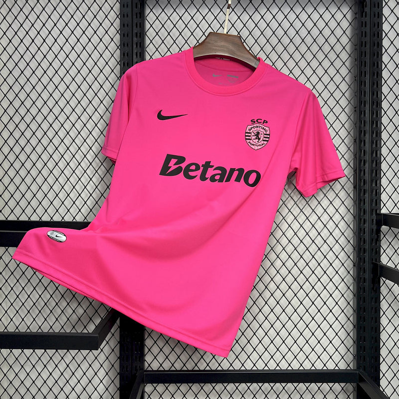 Camisa Sporting Pink 24/25 - Nike Torcedor Masculina