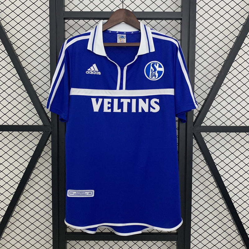 Camisa Schalke Home 2001/02- Adidas Versão Retro