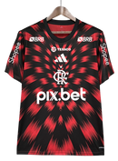 Camisa Flamengo Pré Jogo + Patrocínios 25/26 - Adidas Versão Torcedor