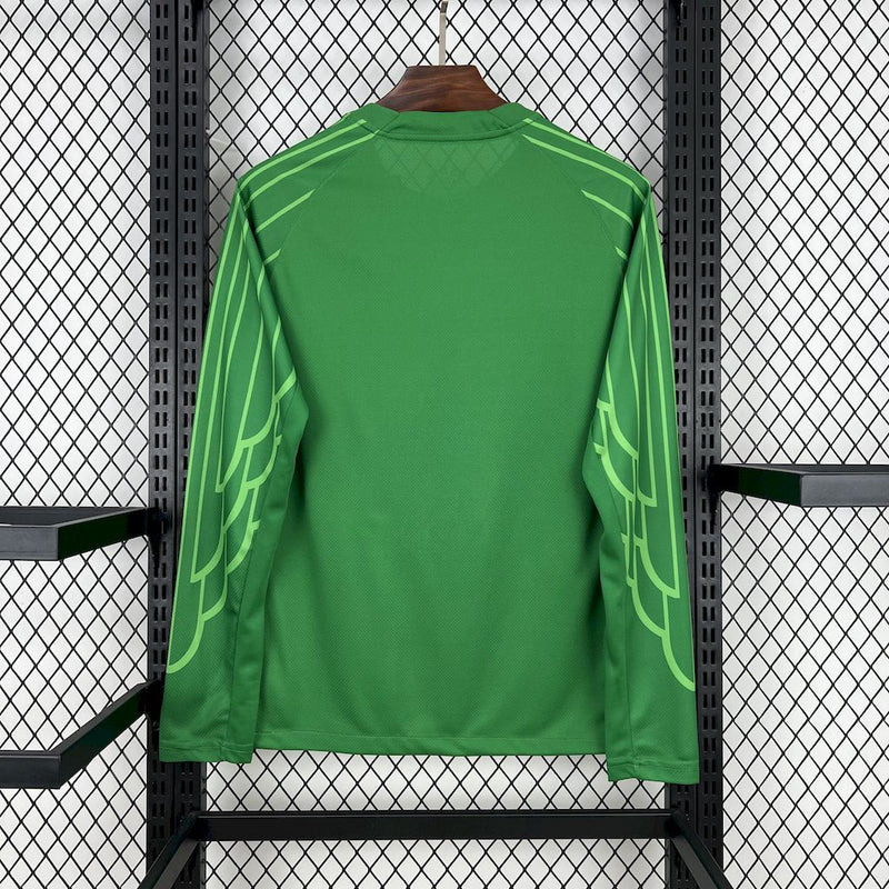 Camisa PSG Goleiro Verde Manga comprida 2025/26 - Versão Torcedor