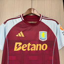 Camisa Aston Villa Home 25/26 -  Adidas Torcedor Masculina