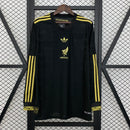 Camisa México Gold-Black 2025/26 - Versão Torcedor Manga Comprida