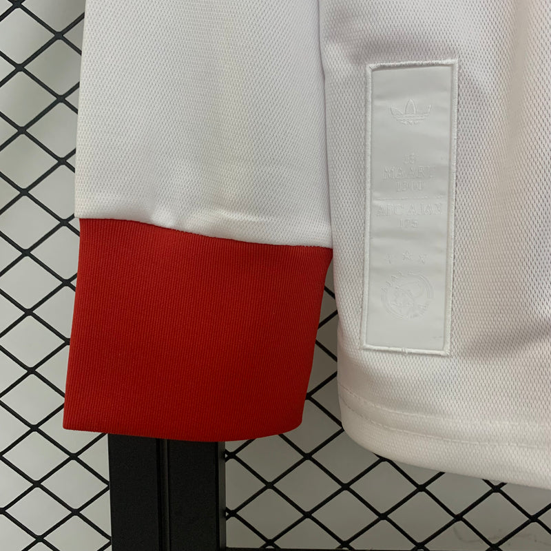 Camisa Ajax 125 anos Manga comprida 2025/26 - Adidas Versão Torcedor