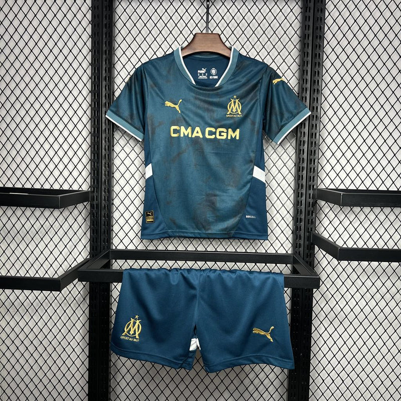 Kit Infantil Olympique Marseille Away 24/25 - Puma Infantil