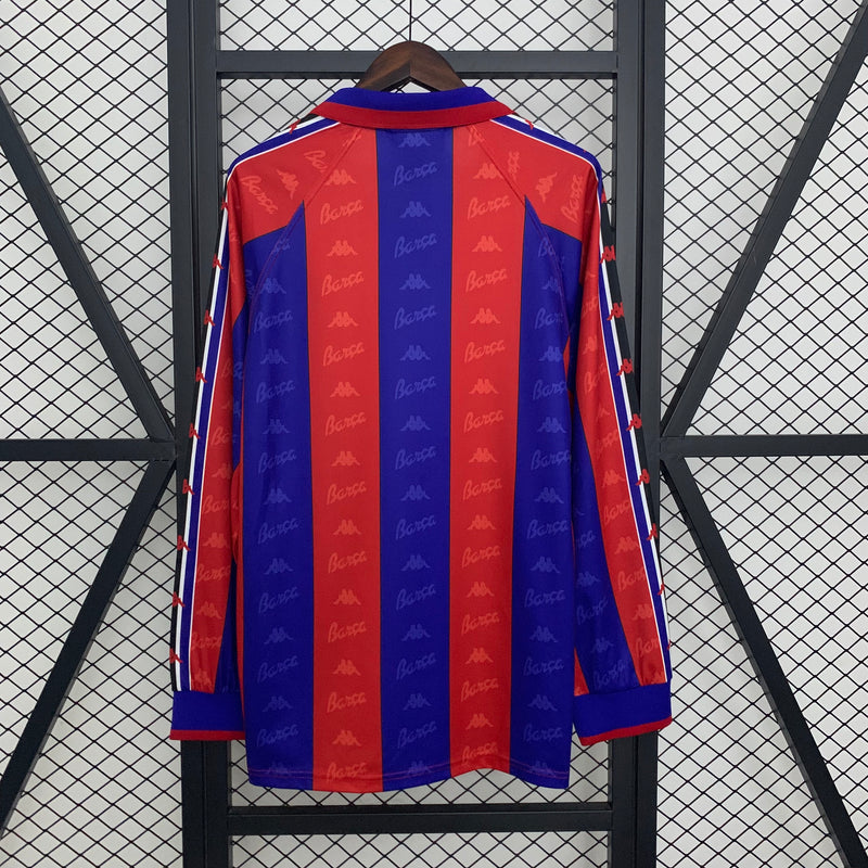 Camisa Barcelona Home 1995/97 - Versão Retro Manga Comprida