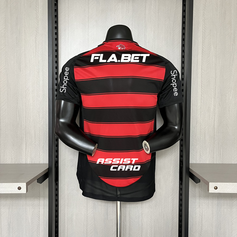 Camisa Flamengo Home + Patrocínio 25/26 -  Adidas Jogador Masculina