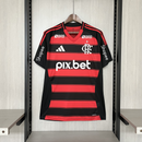 Camisa Flamengo Home + Patrocínios 25/26 - Adidas Versão Torcedor