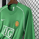 Camisa Manchester United Goleiro Verde 2007/08 - Versão Retro Manga Comprida