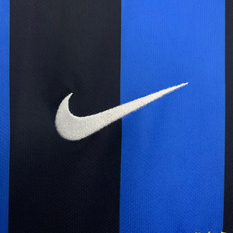 Camisa INTER DE MILÃO Champions League HOME 2009 - Versão Retro Manga Comprida