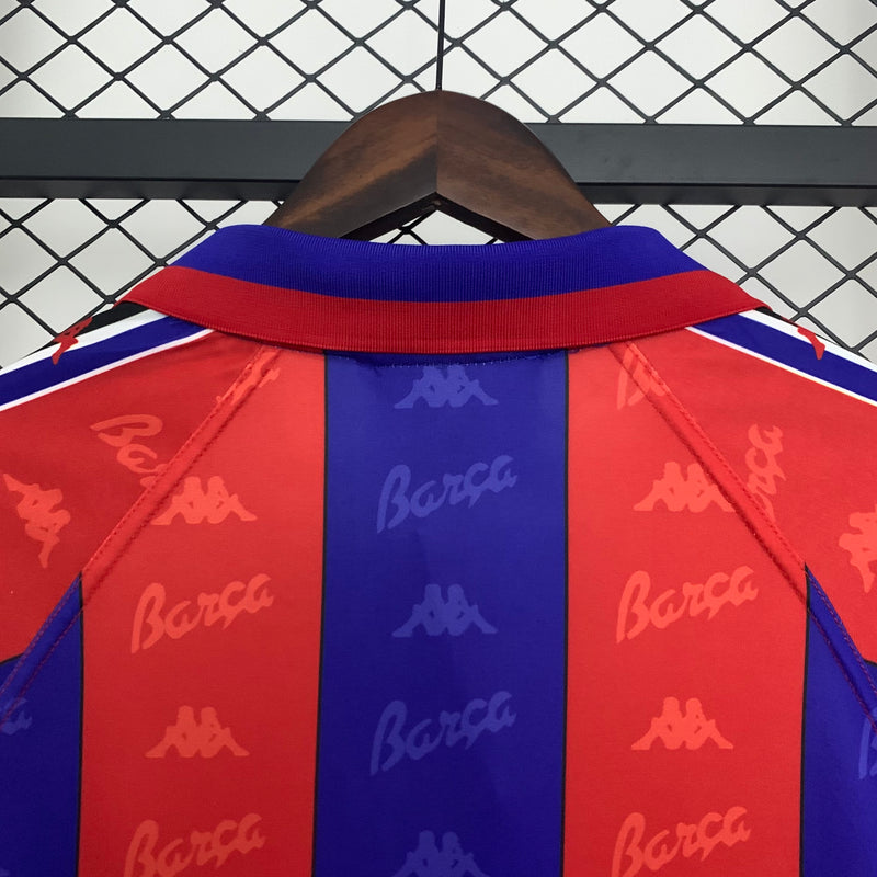 Camisa Barcelona Home 1995/97 - Versão Retro Manga Comprida