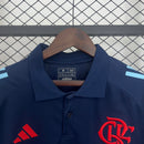 Camisa Flamengo Treino Gola Polo Azul Escuro 25/26 - Torcedor Masculina