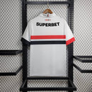 Camisa São Paulo Home Full Patrocínios + Patch 24/25 - Versão Torcedor