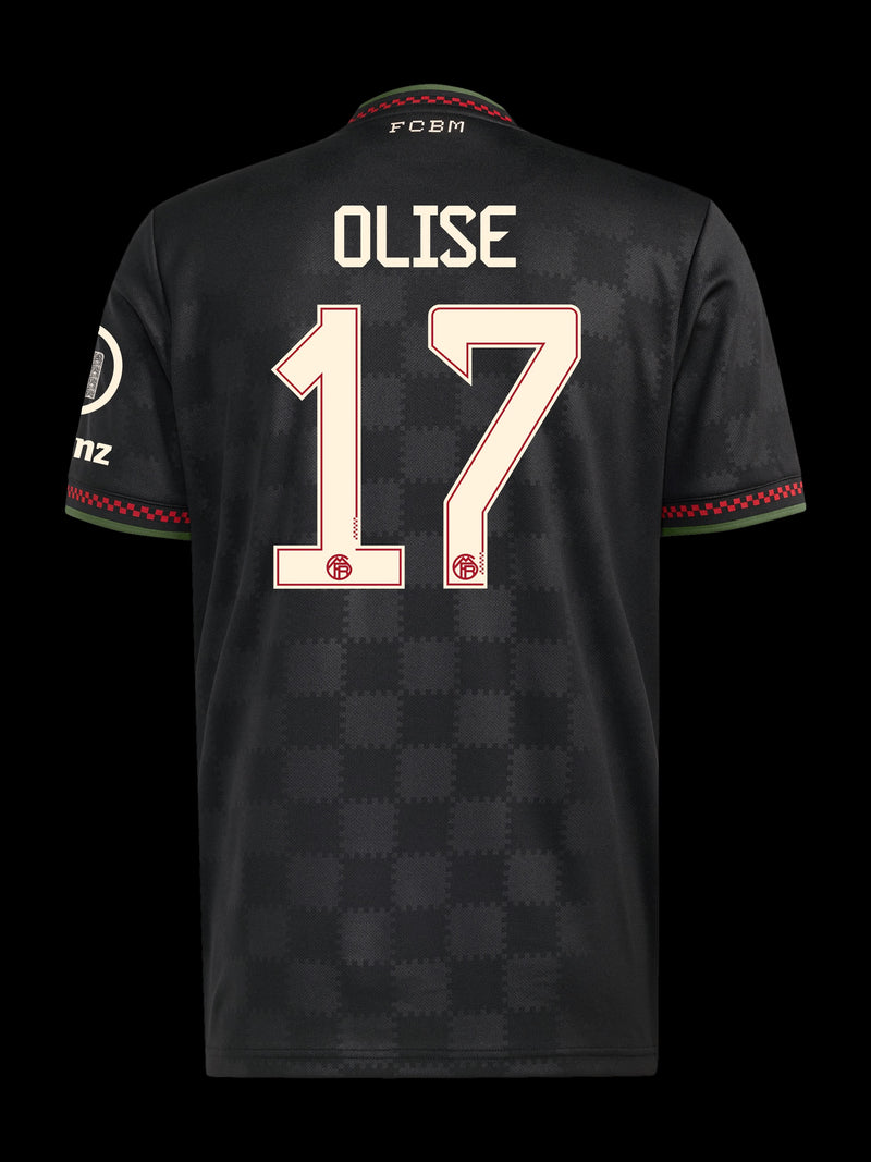  FCBM OLISE 17 長袖 ユニフォーム XL Camisa Bayern de Munique Third 2025/26 - Olise #17 - PERSONALIZADA