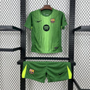 Kit Infantil Barcelona Goleiro Verde 2025/26 - Infantil