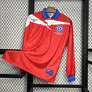 Camisa Chile Manga Longa Titular 1998 - Versão Retro