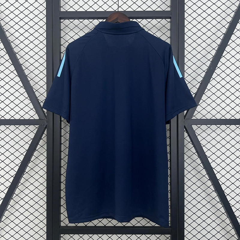 Camisa Flamengo Treino Gola Polo Azul Escuro 25/26 - Torcedor Masculina