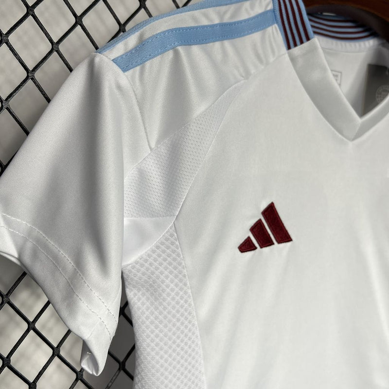 Kit Infantil Aston Villa Away 24/25 - Adidas Infantil