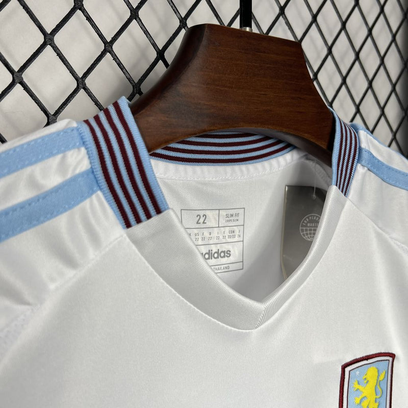 Kit Infantil Aston Villa Away 24/25 - Adidas Infantil