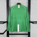 Camisa Manchester United Goleiro Verde 2007/08 - Versão Retro Manga Comprida