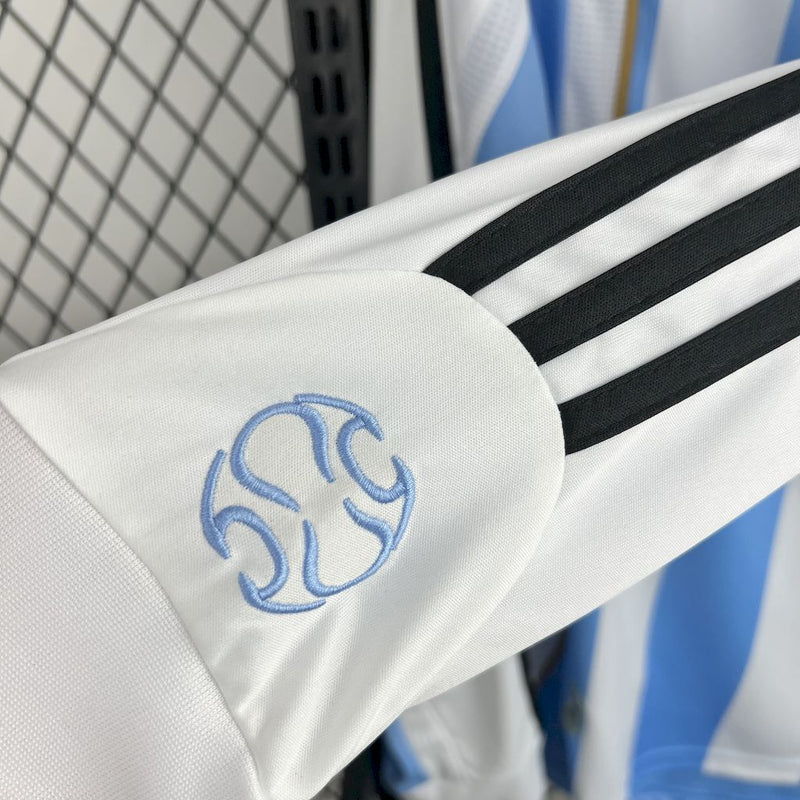 Camisa Argentina Copa do Mundo Home 2006/07 - Versão Retro Manga Comprida
