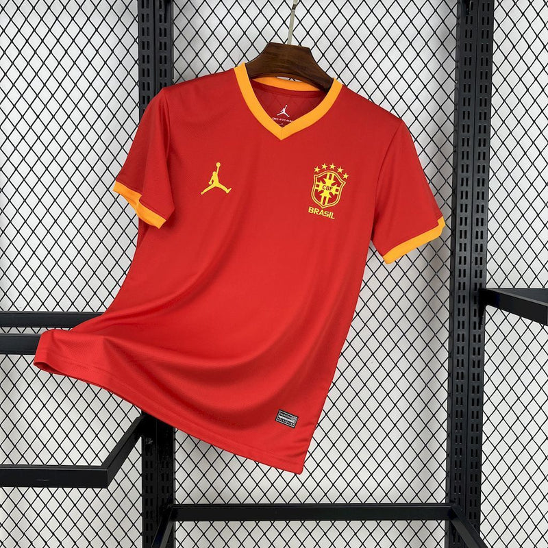 Camisa Seleção Brasil Vermelha 2025/26 - Torcedor Masculina