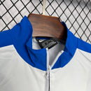 Jaqueta Corta Vento Brasil 1994 - Branco e Azul Retro