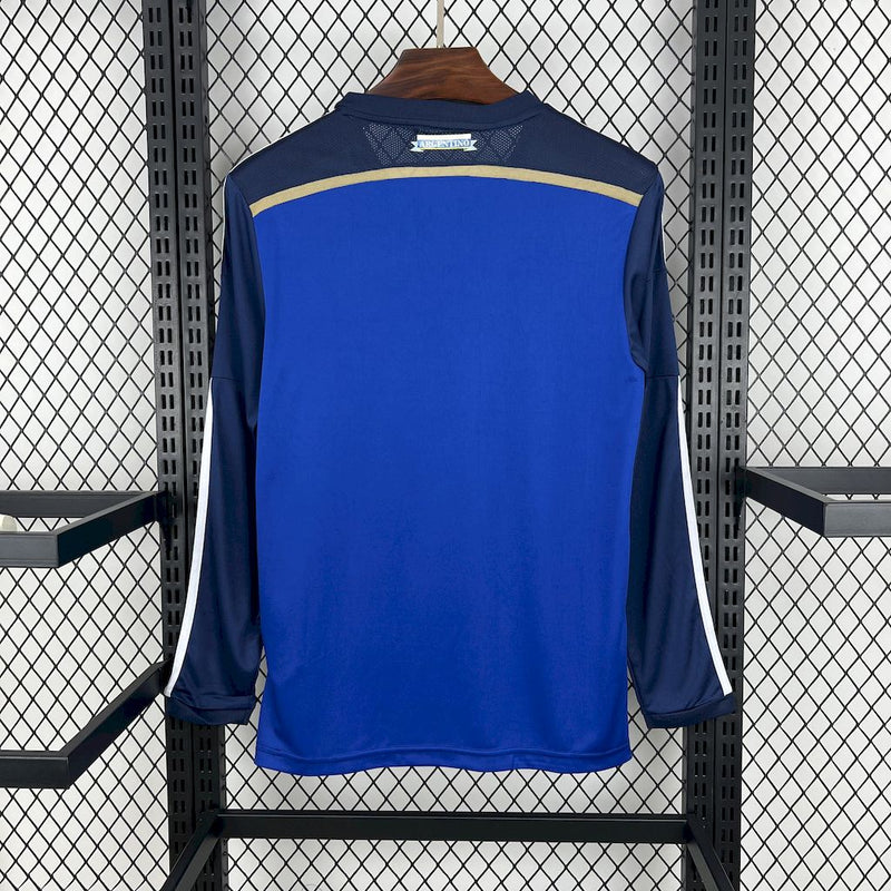 Camisa Argentina Away 2014 - Versão Retro Manga Comprida