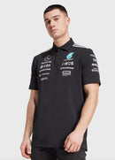 Camisa Polo Adidas Mercedes F1 Team AMG Petronas 2025 Preta
