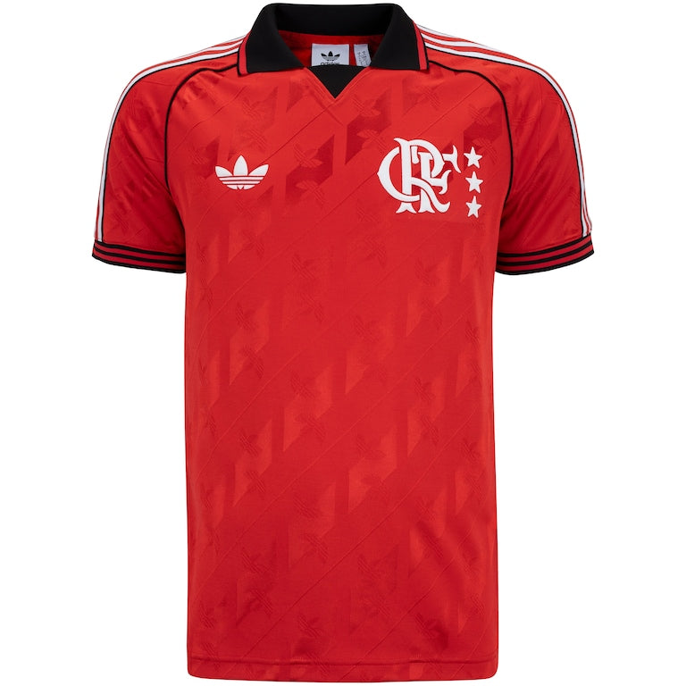 Camisa Flamengo Gola Polo 24/25 - Adidas Torcedor Masculina