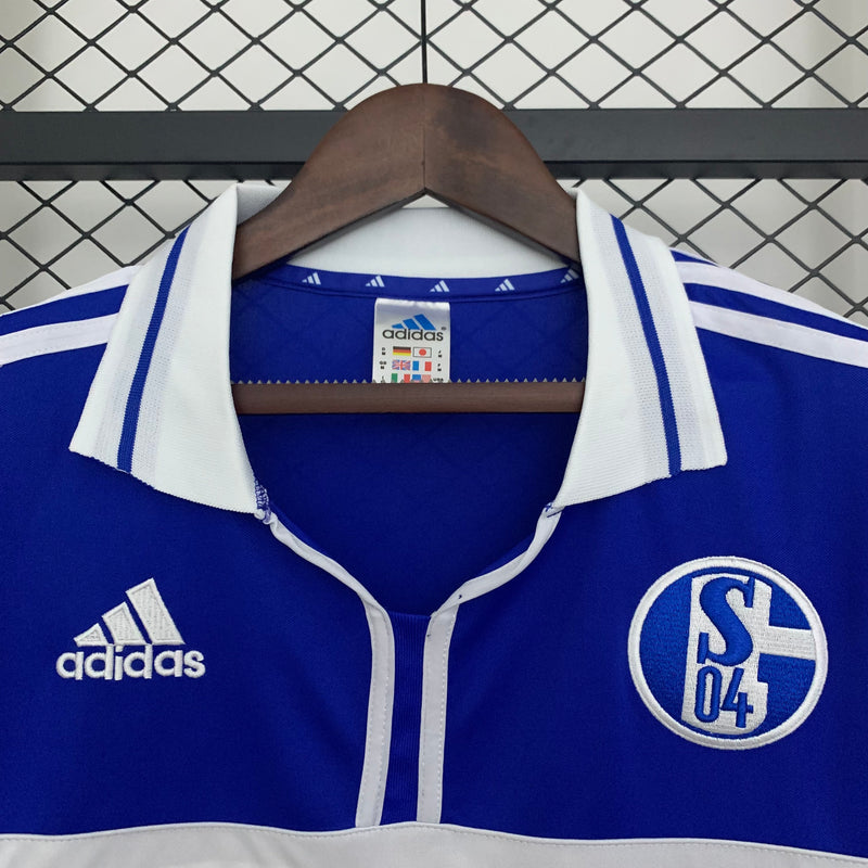 Camisa Schalke Home 2001/02- Adidas Versão Retro