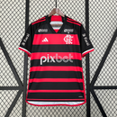Camisa Flamengo Home + Patrocínios 24/25 - Versão Torcedor