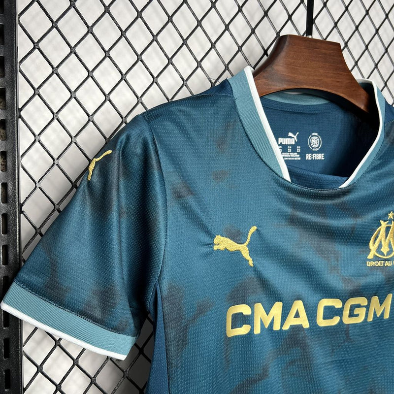 Kit Infantil Olympique Marseille Away 24/25 - Puma Infantil
