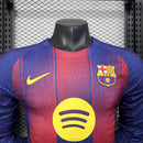 Camisa Barcelona Home Manga Comprida 2025/26 - Jogador Masculina
