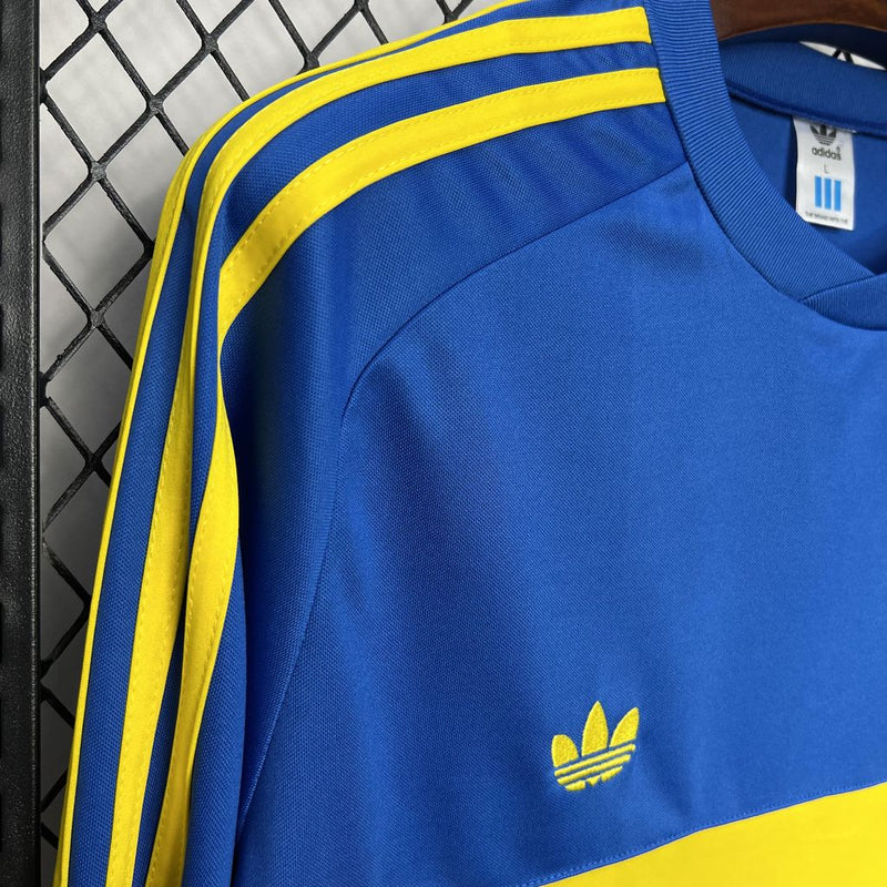 Camisa Boca Juniors Manga Longa Titular 1981   - Versão Retro