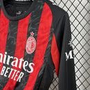 Camisa Milan Home Manga comprida 2025/26 - Versão Torcedor