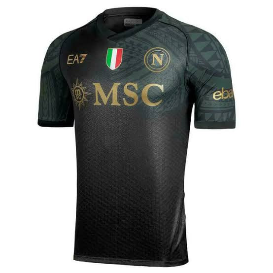 Camisa Napoli Away 23/24 EA7 Torcedor Masculina - Lançamento