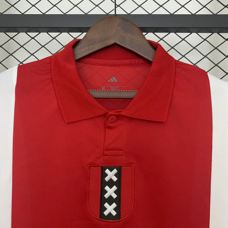 Camisa Ajax 125 anos Manga comprida 2025/26 - Adidas Versão Torcedor
